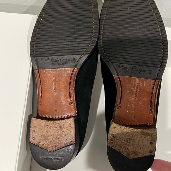 Salvatore Ferragamo Sport (Made in Italy) Black Suede Loafers Size 5B - Picture 8 of 11